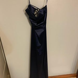Navy blue formal dress